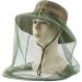 Sonnenhut angler hat angler hat fly protection beekeeping beekeeping camouflage mosquito net face mesh head cover anti-mosquito bees anti-insect camping fishing with net hiking jungle exploration 54-59 cm green