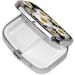Daisy Flower 2 Compartment Small Pill Case - Cute Travel Pill Organizer for Pocket & Purse Gifts - Buy Online on GoSupps.com