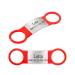 2 pieces of silicone dog brand with engraving pet-ID brand to postpone personalized animal brands for dogs and cats red l (2 Pack)