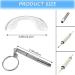 10-Part Silicone Glasses U-Form Screw-In Clear Nasal Pads Set with Micro Screwdriver | CKANDAY 42mm Non-Wing Anti-Drop Saddle Bridge Nose Pads for Glasses & Sunglasses - Buy Online on GoSupps.com