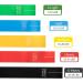 Buy Resistance Band Set - 5 Latex Exercise Bands with Levels for Home Workouts Therapy & Strength Training - Buy Online on GoSupps.com