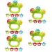 Toyandona 25 STK handbell newborn toy baby bite toys toys toy for toddlers bite toys made of silicone for small children gently shake the bell