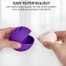 Fauxomor 2-Pack Silicone Make-up Sponge Holder | Breathable Travel Bag for All Sizes | Sustainable & Portable Cosmetic Tool - Blue & Purple - Buy Online on GoSupps.com
