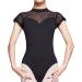 YCMI Lace Turtleneck Ballet Leotard - Women's Short-Sleeve Dance Bodysuit (Black, Small) - Buy Online on GoSupps.com