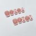 Buy French Press on Nails - Square Pink Fake Nails with Pearls & Bow Charms - 24 Pcs Summer Acrylic Full Cover for Women & Girls - Buy Online on GoSupps.com