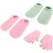 Qukaim Moisturizing Gel Gloves Socks Moisturizing Gel Gloves Socks Set Reusable Hydrating Gel Gloves Sock for Dry Cracked Skin Touch Screen Skin Care Repair Pink Green - Buy Online on GoSupps.com