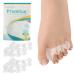 Toe Separators 2 Pairs of Soft Gel Toe Spacers for Correcting Bunions Toe Stretcher for Relieving Plantar Fasciitis Claw Toe Hammertoe Foot Pain in Men and Women (Clear + L) Large(2 Pair)