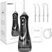Buy SARIN S Water Flosser - Jet Flosser with 300ML 3 Modes 4 Tips | Rechargeable IPX7 Waterproof & Portable | Effective Oral Irrigator & Teeth Plaque Remover - Buy Online on GoSupps.com