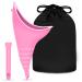 Yagaspantery urinella for women pee help for women with 1 pieces of Pisn judge portable reusable urinal for women.Ideal for outdoor activities camping toilet festivals on the way pink