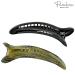 Parcelona French Oval Slider Black & Olive Green Large 4.75 Celluloid Hair Claw Clips Set for Girls & Women - Buy Online on GoSupps.com