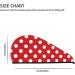 Red Polka Dot Microfiber Hair Towel - Super Absorbent Coral Velvet Wrap for Long Curly Thick Hair - Quick Dry for Women - Buy Online on GoSupps.com