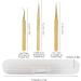 Graft Eyelashes Tweezers Ergonomic Manicure Tweezers Strong Biting Strength Exquisite Acid Proofing Antimagnetic for Manicure for Graft Eyelashes for DIY - Buy Online on GoSupps.com