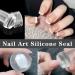 BESARME 4 in 1 Nail Art Stamper Set - Nail Art Tool with Silicone Heads and Scraper for DIY Nail Decor - Buy Online on GoSupps.com