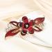 Jovono Red Wedding Hair Clip | Bridal Hairpins & Flower Headpiece for Women & Girls - Perfect Hair Accessories - Buy Online on GoSupps.com