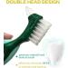 RETYLY 2 Pcs Premium Hard Denture Brush Toothbrush Cleaning Brush Multi-Layered Bristles &Portable Denture Double Sided Brush - Buy Online on GoSupps.com