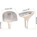 BUY HARFINGTON 1 Pair Gold Tone Heel Repair Replacement for Women - Perfect DIY High Stiletto Heel 1.85 x 2.05 - Buy Online on GoSupps.com