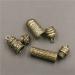 Vintage Brass Necklace Pendant with Buddhist Carving - Pill Box Keychain for Travel - Personal Pill Organizer - Buy Online on GoSupps.com