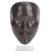 Full Face Makeup Practice Tool Detachable Eyes Silicone Skin Friendly Makeup Practice Board with Plastic Stand for Beauty Makeup Trainers for Face Painting (Dark Skin)