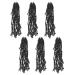 10 Inch Soft Locs Crochet Hair 6 Packs - Short New Faux Locs Pre-looped Dreads, Natural Black 1B (Pack of 6) - Buy Online on GoSupps.com
