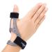 Silicone Thumb Brace for Arthritis Pain Relief Semi-rigid Support for De Quervains Trigger Finger Women & Men Right & Left Hands (Medium 6.3-7.3 inch) Medium Silicone Thumb Brace