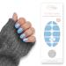 Fairy Nail UV nail foils self-adhesive gel foils half-cured 20 pieces nail wraps nail polish strips to stick on... (blue)