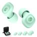 Earplugs for Concerts Reusable Silicone Ear Plugs for Musicians 23dB Filter Technology Noise Reduction Ear Plugs 8 Ear Tips in XS S M L for Concert Bar Sports Events(Green)