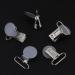 Buy 10 Metal Pacifier Clips - Round Chain Clips for Babies & Toddlers (Gray) - Durable Dummy Nipple Holders International Shipping Available - Buy Online on GoSupps.com