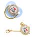 Premium Silicone Rhinestone Pacifier for Babies 6-18 Months | Safe & Funny Design | Teething Relief (Blue) - Buy Online on GoSupps.com