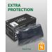 FriCARE Made in USA 4-ply Black Disposable Face Mask - Pack of 50 | ASTM Level 3 Performance Proven | ECOGUARD Technology | Third-Party Lab Tested - Buy Online on GoSupps.com