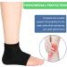 3 Pairs Moisturizing Gel Heel Socks Soft Ventilate Gel Heel Socks Open Toe Socks for Dry Hard Cracked Skin Moisturizing Day Night Care Skin (3P Black) - Buy Online on GoSupps.com