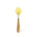 Full Circle Be Good Kitchen Dish Brush with Bamboo Handle, Single Brush, White