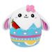 Easter Eggs Bunny Stuffed Animal Toy for Kids Easter Bunny Plushies Toy 20cm Cute Rabbit Plush Stuffed Bunny Plush Doll Toys Kawaii Easter Decor Easter Basket Stuffers Easter Gift for Boys Girls Pillow