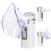 Portable Mesh Nebulizer for Adults & Kids - Lightweight Handheld Steam Inhaler for Traveling - Includes Mouthpiece & Mask - White - Buy Online on GoSupps.com