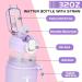 1L BPA-Free Sports Water Bottle with Straw & Time Marking | Purple Gradient for Gym Office Camping & Running - Buy Online on GoSupps.com