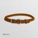 Collardirect Handmade Round Leather Dog Collar - Soft Padded Real Leather for Dogs & Cats (23-28 cm) - Available in Black Pink Red Purple Blue Brown - Buy Online on GoSupps.com