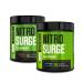 Jacked Factory NITROSURGE Pre Workout Supplement - Endless Energy Instant Strength Gains Clear Focus (Cherry Limeade 30sv & Blue Raspberry 30sv)