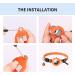 Kolacen Reflecting AirTag Catushage - Adjustable Cat Neck Band with Shell & Bell for Puppies Kittens (Orange) | Safe & Stylish Pet Tracker - Buy Online on GoSupps.com