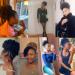 Afeels Afro Puff Drawstring Ponytail Hair 2 Pack - Short Curly Ponytails for Black Women 6 Inch - 1B - Buy Online on GoSupps.com