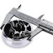 Buy Black and White Marble Round Pill Box | 3 Compartment Portable Travel Organizer for Vitamins & Medicine - Buy Online on GoSupps.com