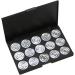 PLAFOPE 15 Empty Eyeshadow Palette Estuche De Maquillaje Empty Makeup Empty Eyeshadow Case Eye Shadow Silver - Buy Online on GoSupps.com