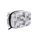 Mnsruu Gray Cat Print Cosmetic Bag Portable Storage Bag Gift for Women Girls