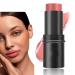Creamy Blush Stick Highlighter Contour Stick Matte Cream Blush Makeup Full Coverage Adds Shimmer Face Cosmetics Waterproof Long-lasting Highlight and Sculpt For Cheeks Lips Eyeshadow (05) 05 1.00 g (Pack of 1)