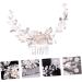 FRCOLOR Pearl Comb Bride Headdress Alloy Hair Comb Decorative Hair Combs Bridal Hair Clip Pearl Floral Hair Barrette Bride Hair Accessory Pearl Hair Pin White Hair Accessories Rhinestones - Buy Online on GoSupps.com