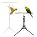 16-63 Inch Height Adjustable Bird Perch Stand Natural Pepper Wood Parrot Perch Toy Bird Training Perch Stand Indoor and Outdoor Bird Stands for Small to Medium Bird