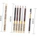FOMIYES 6 Pcs Pencil Black Eyeliner Makeup Eyeliner Eyebrow Makeup Eyebrow Brush Miss Set Water Proof - Buy Online on GoSupps.com