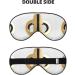 Golden Pattern Unisex Adjustable Blackout Sleep Eye Mask - Perfect for Home Travel Yoga & Office Naps - Buy Online on GoSupps.com