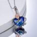 Canghai Rousa Heart Cremation Urn Necklace for Ashes Stainless Steel Keepsake Pendant Necklace Ashes Holder Memorial Jewelry for Mum Dad Women Men Dog Pet Blue 2 - Buy Online on GoSupps.com