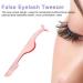 2pcs False Eyelashes Applicator & Extension Tweezers Set - Rose Gold - Buy Online on GoSupps.com