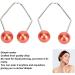 Dimple Maker for Cheek 2 Pair Portable Facial Dimple Trainer for Cheeks Develop Face Cheeks Easy to Wear Comfort Improve Smile Dimple Maker Balls Tool Women Girls (Red) - Buy Online on GoSupps.com