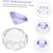 Beavorty nail art crystal cup acrylic nail glassware powder dappen dish bowl nail glass cup glass nail acrylic terrarium Nail Art Cleaning Tool with cover purple equipment White crystal - Buy Online on GoSupps.com
